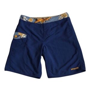 Patagonia 32 Mens royal blue board shorts